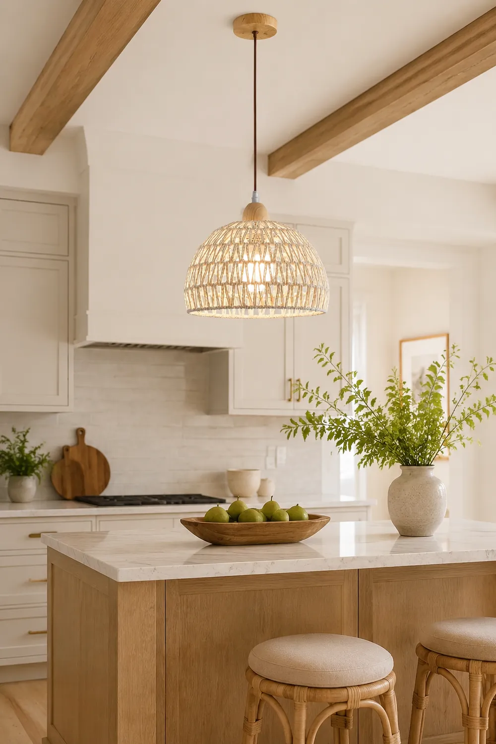 Rattan Arch Pendant Lamp - Lumpaz