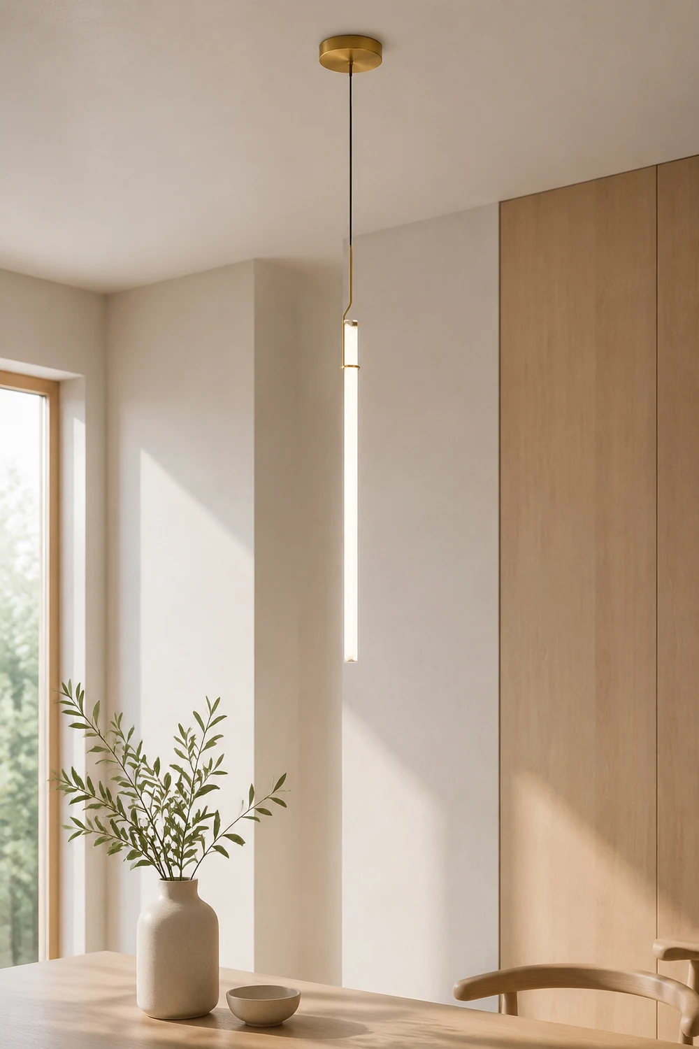 Halo Jewel Straight Pendant Light - Lumpaz