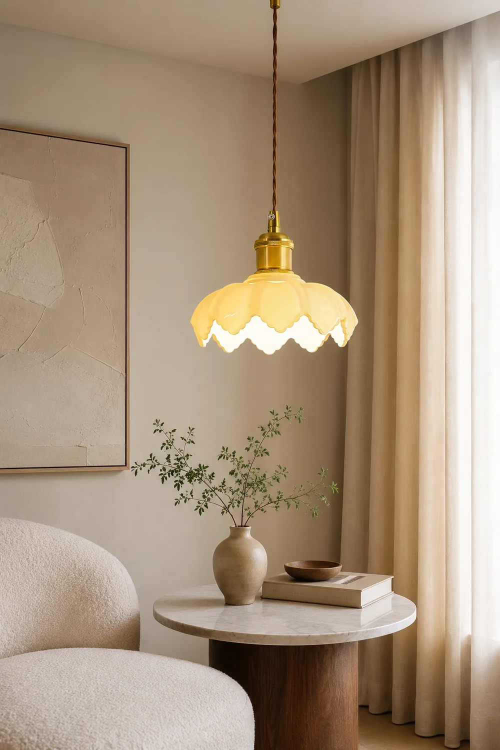 French Petal Pendant Light - Lumpaz