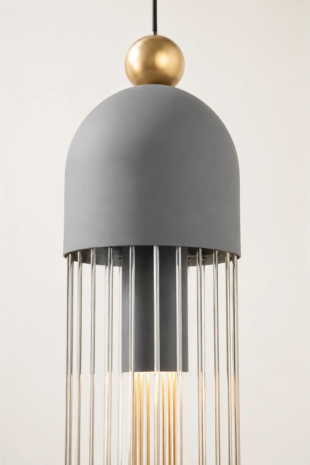 Metal Glass Pendant Light - Lumpaz