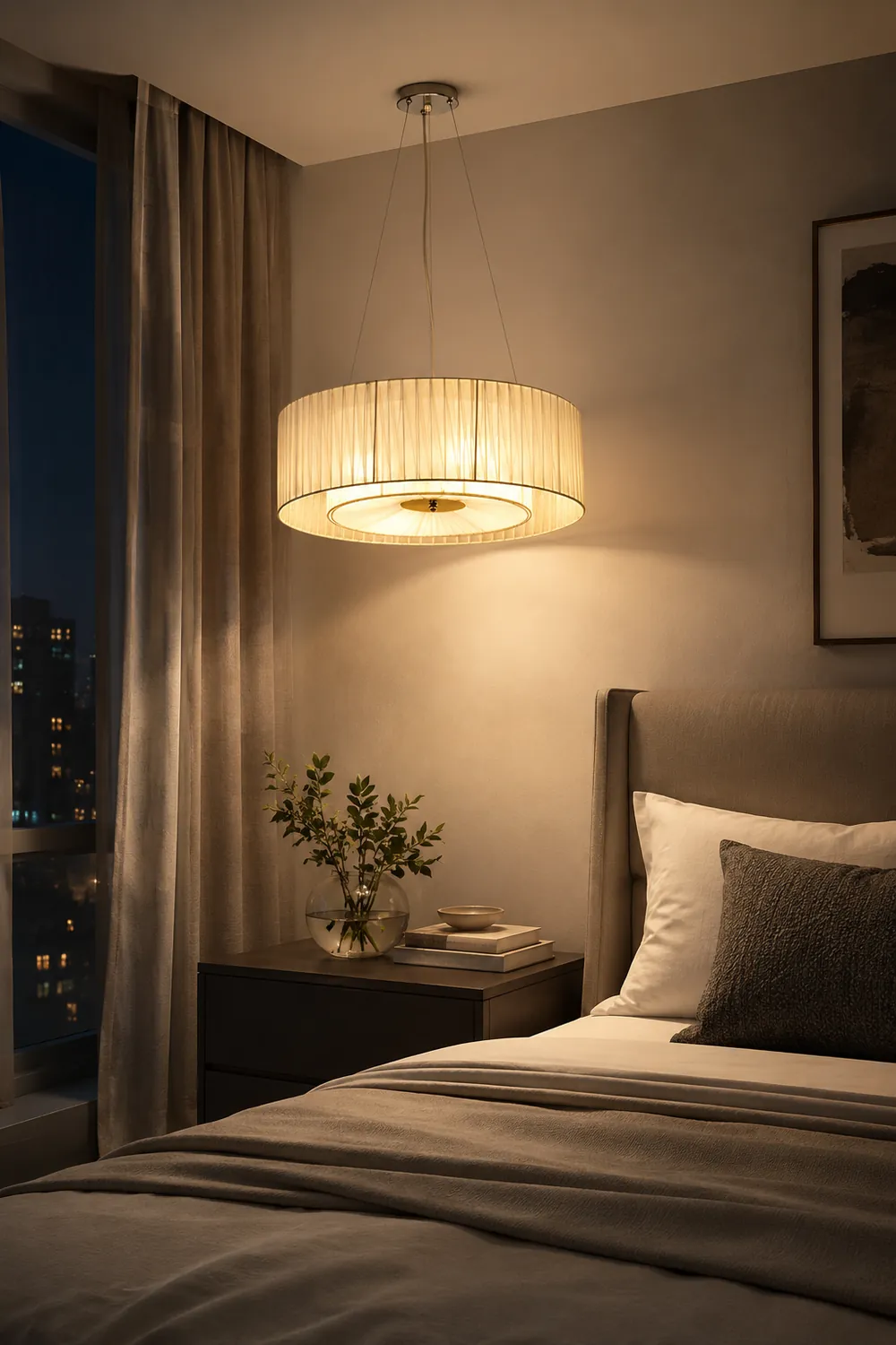 Ruffle Pleated Pendant Lamp - Lumpaz