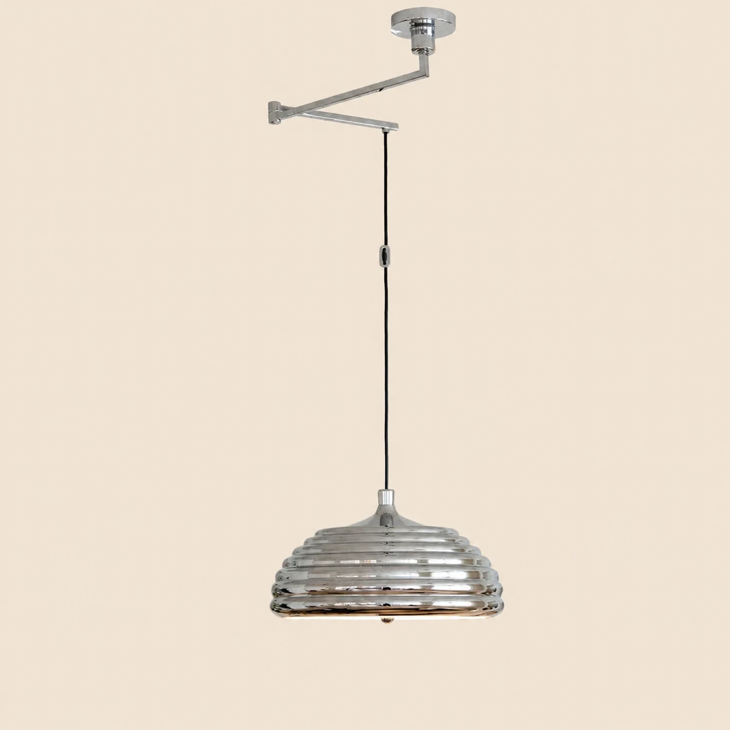 Saturno Chrome Pendant Lamp - Lumpaz