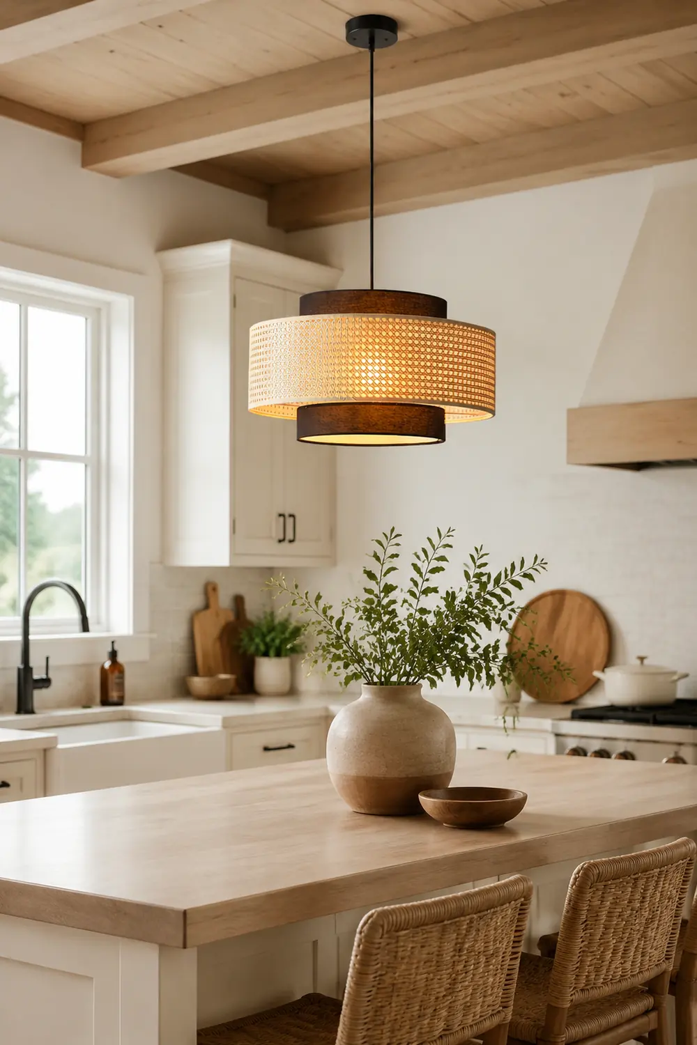 Drum Shade Pendant Light - Lumpaz
