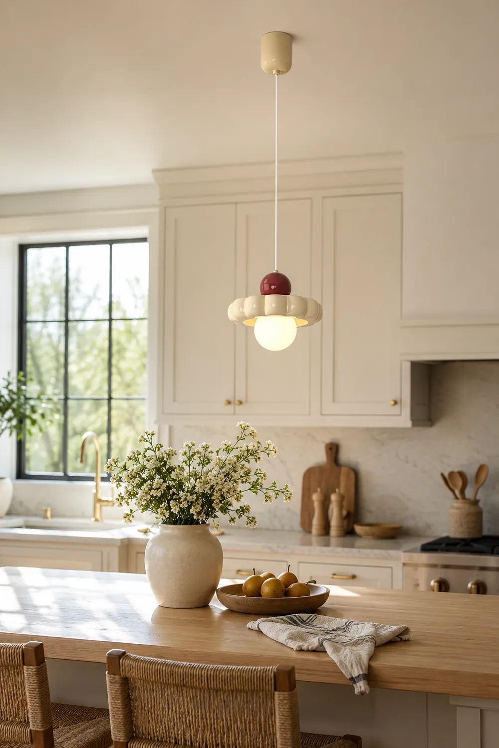 Cream Cloud Pendant Lamp - Lumpaz