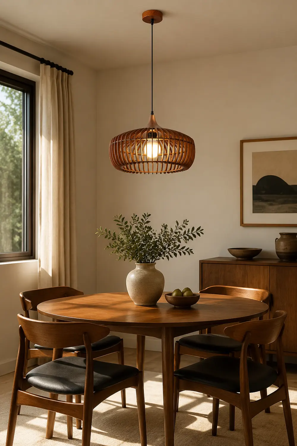 Lattice Nest Wooden Pendant Lamp - Lumpaz