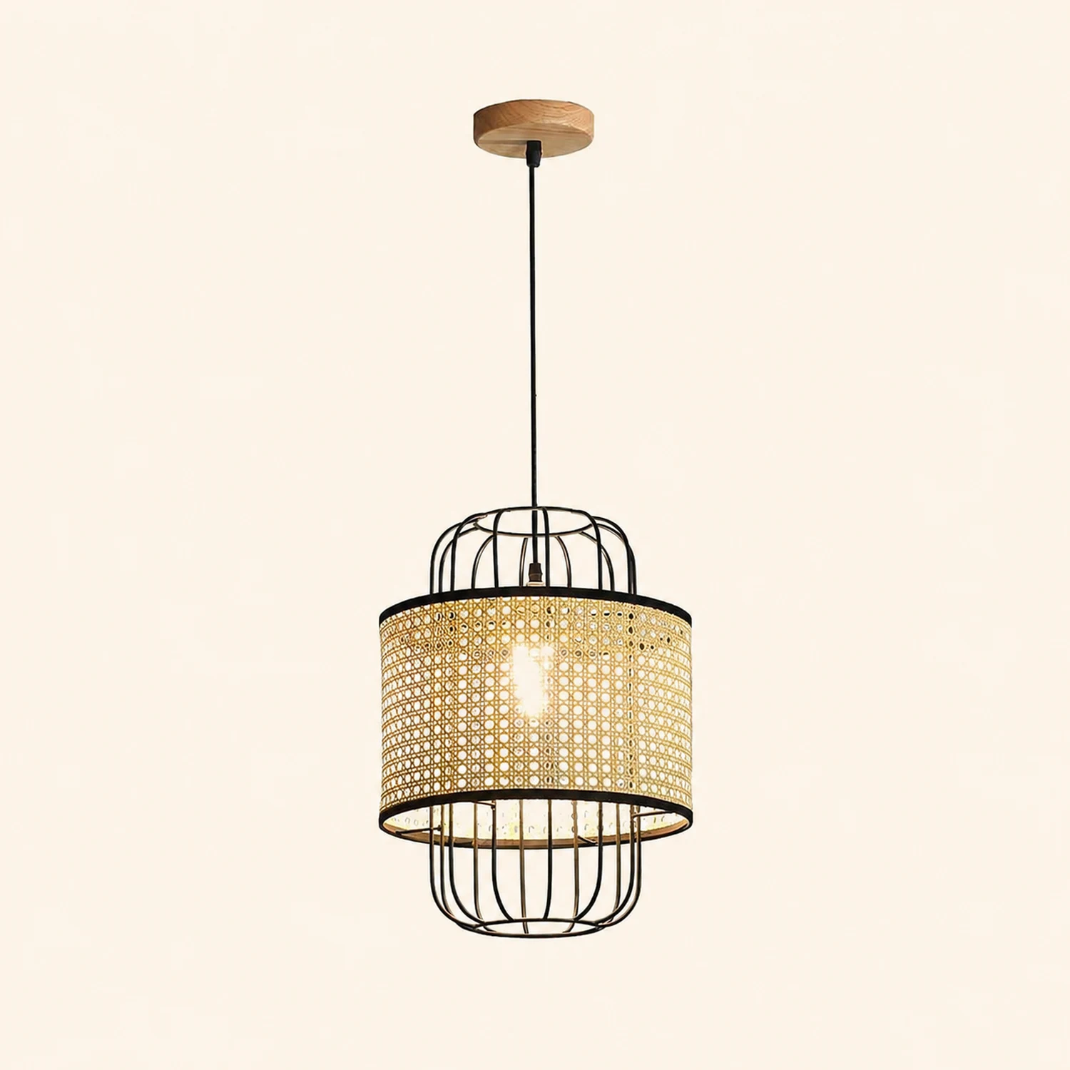 Rattan Aru Pendant Lamp - Lumpaz
