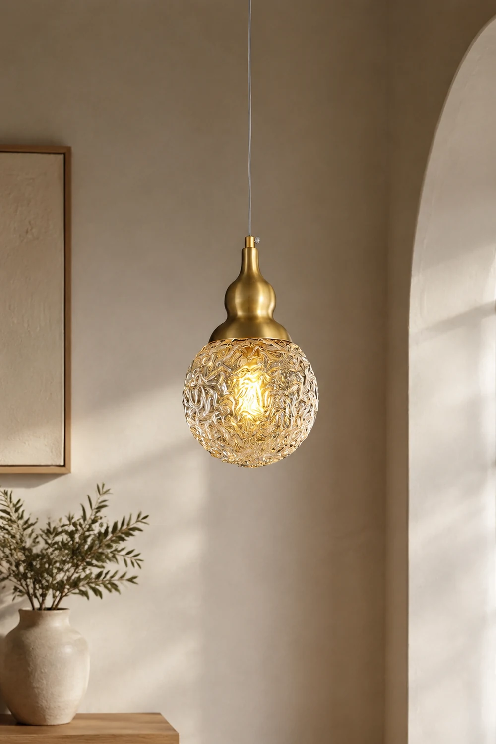 Bella Brass Pendant Light - Lumpaz