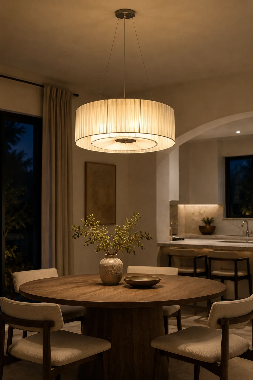 Ruffle Pleated Pendant Lamp - Lumpaz