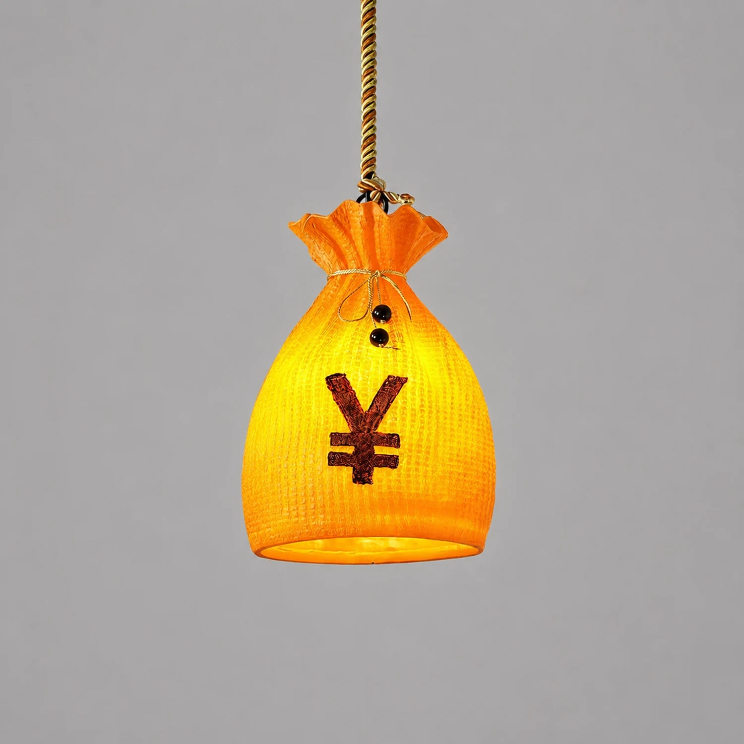 Prosperity Pouch Resin Pendant Lamp - Lumpaz