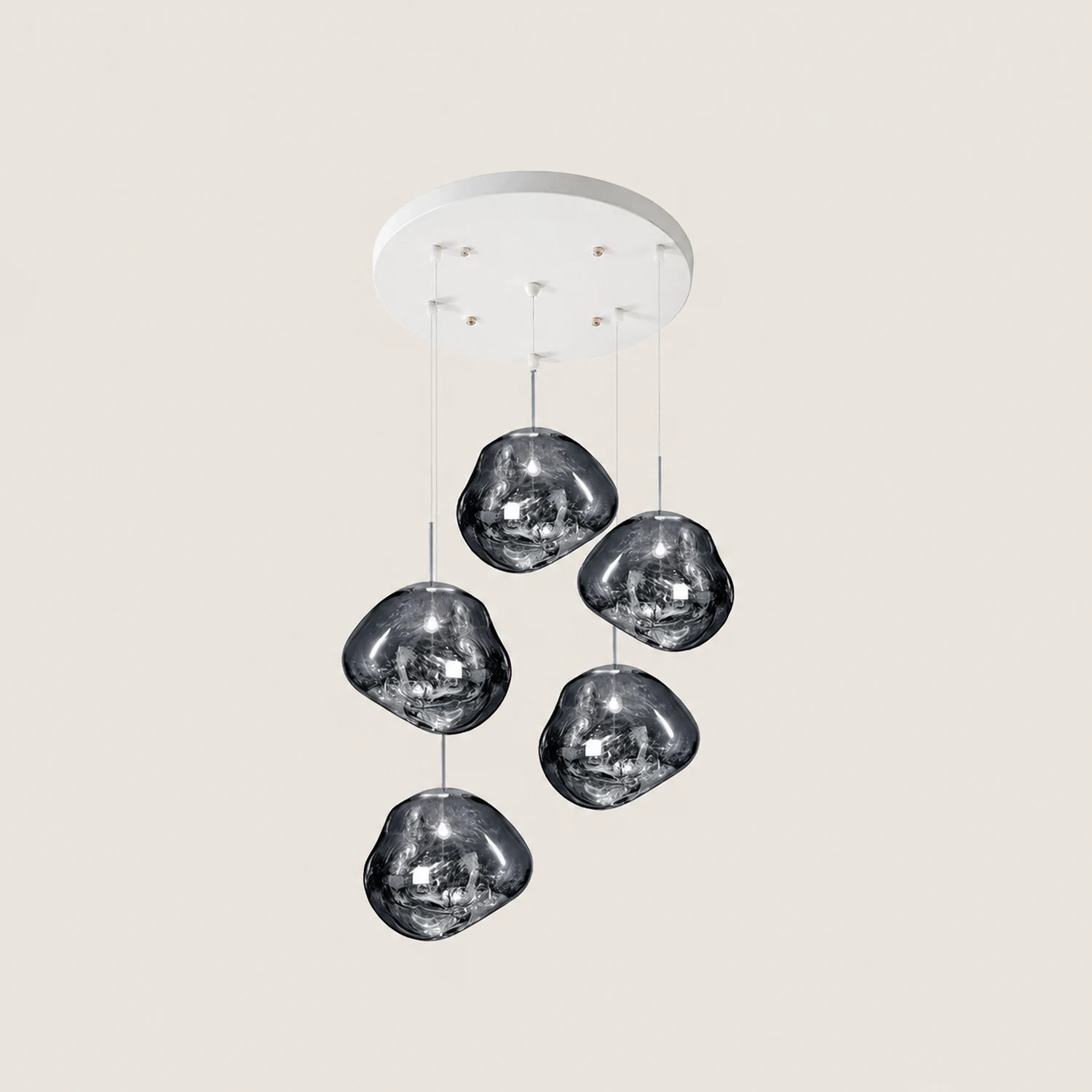 Multi Lava Round Pendant Lamp - Lumpaz