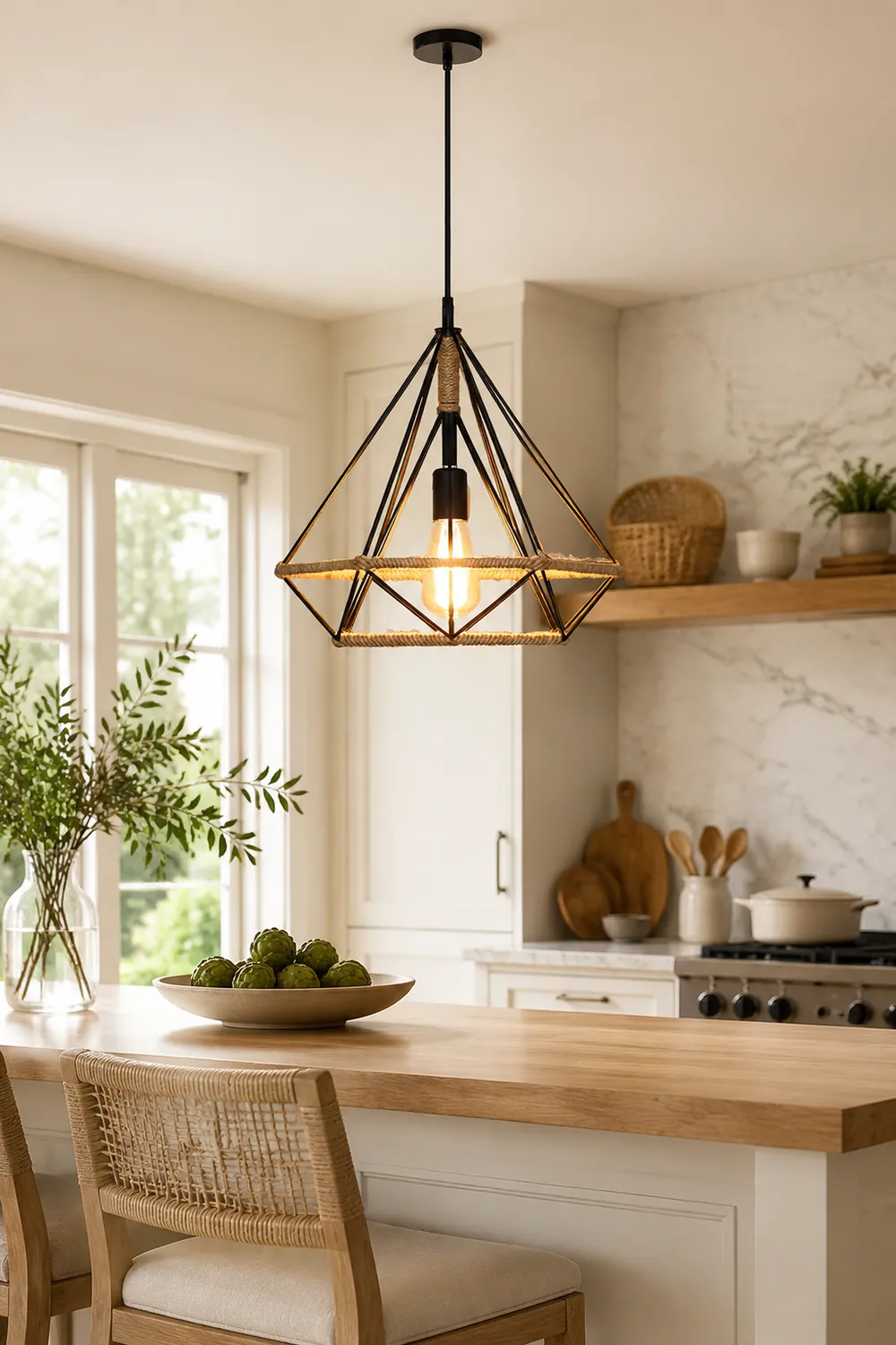 Retro Hemp Rope Interesting Pendant Light - Lumpaz