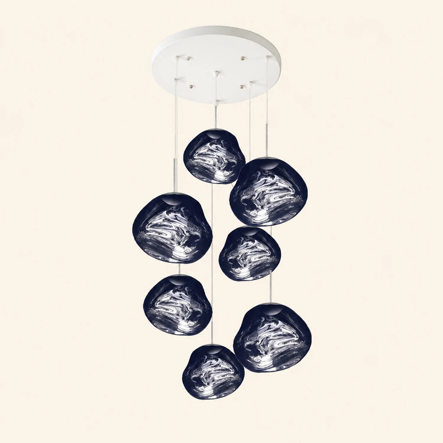 Multi Lava Round Pendant Lamp - Lumpaz