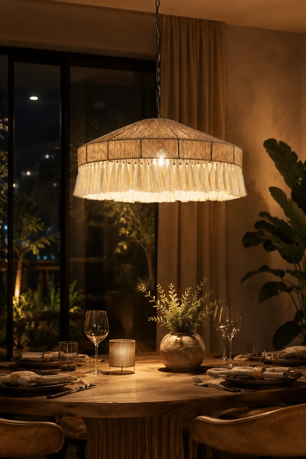 Bohemian Fringe Pendant Lamp - Lumpaz