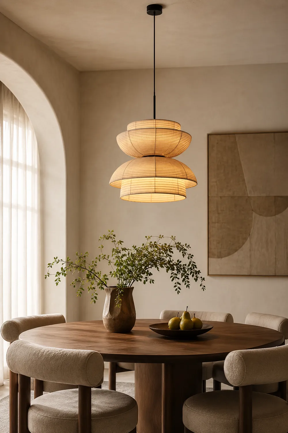 Fabric Art Hanging Lamp - Lumpaz