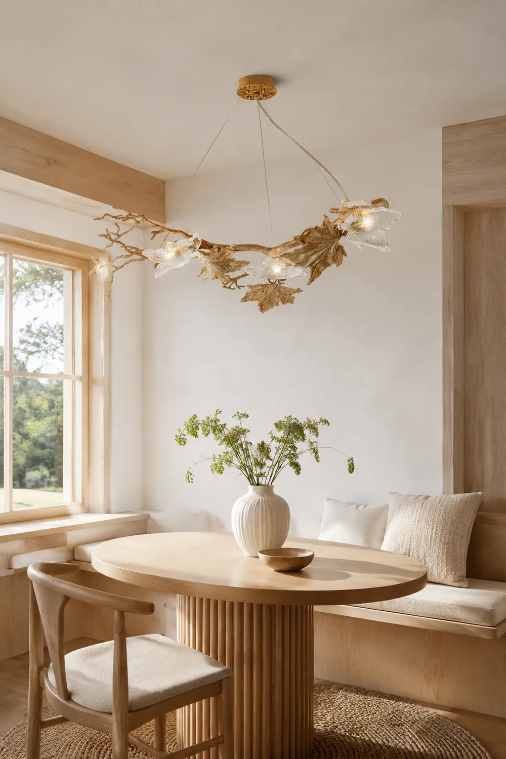 Folio Branch Brass Chandelier - Lumpaz