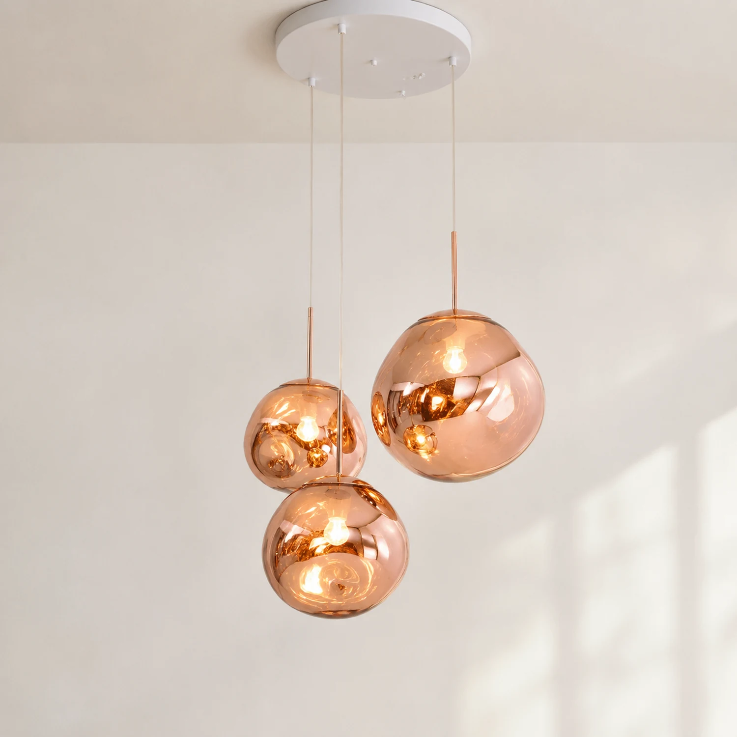 Multi Lava Round Pendant Lamp - Lumpaz