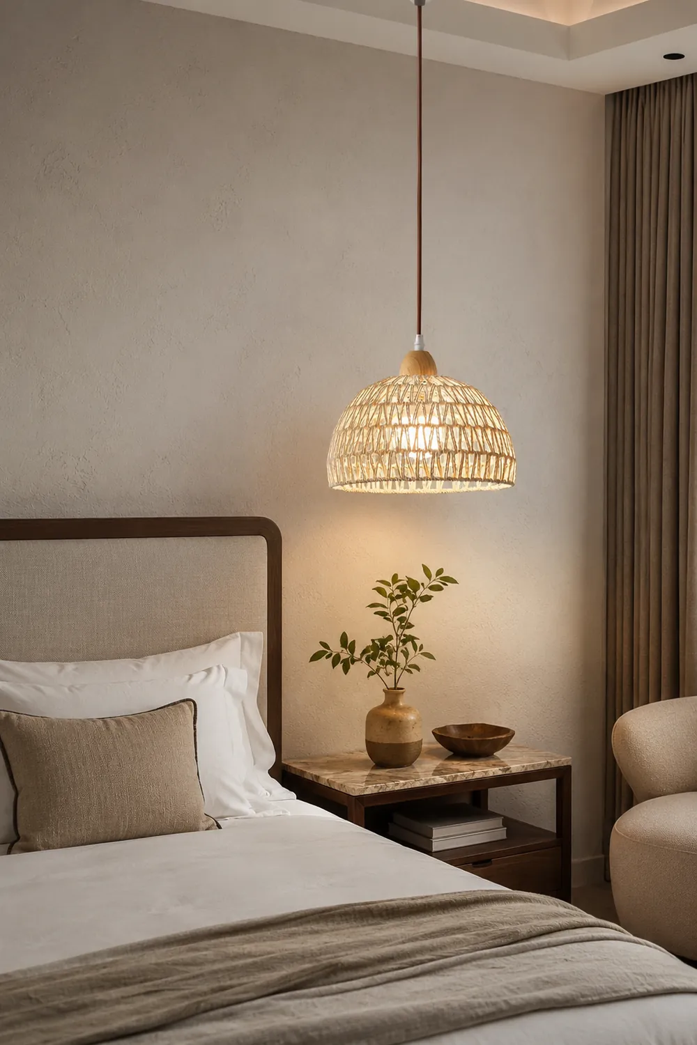Rattan Arch Pendant Lamp - Lumpaz