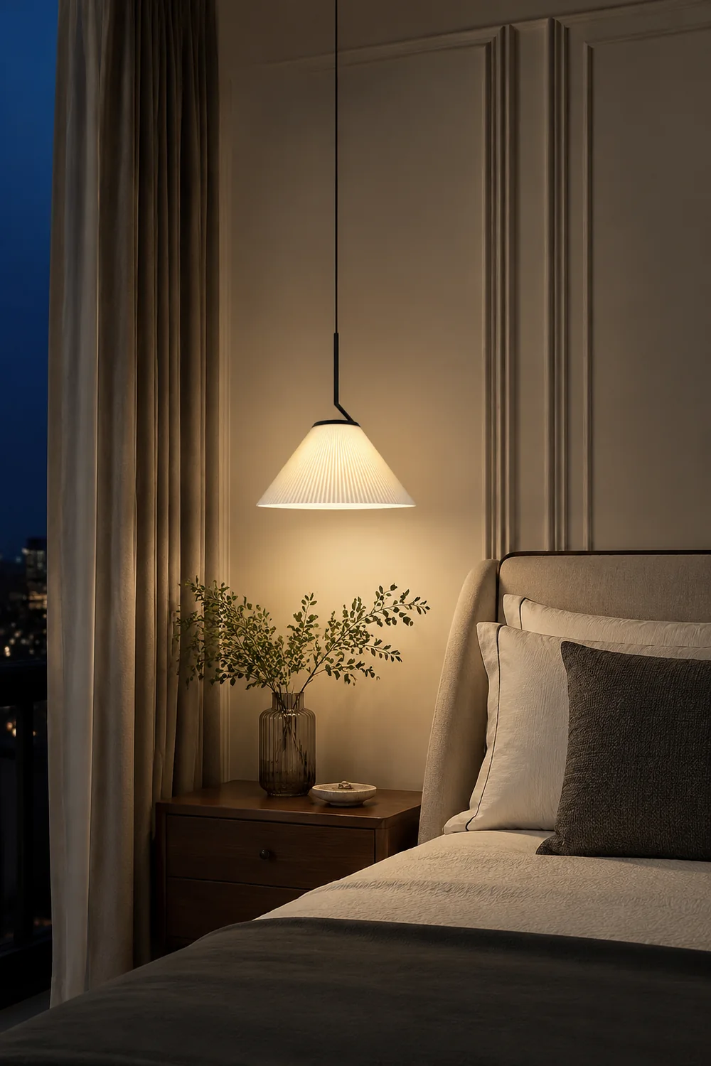 Pleated Skirt Pendant Light - Lumpaz