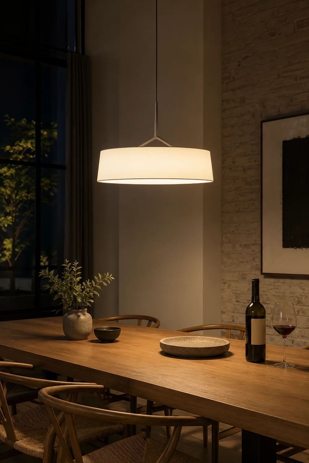 Paper Glow Circular Pendant Lamp - Lumpaz