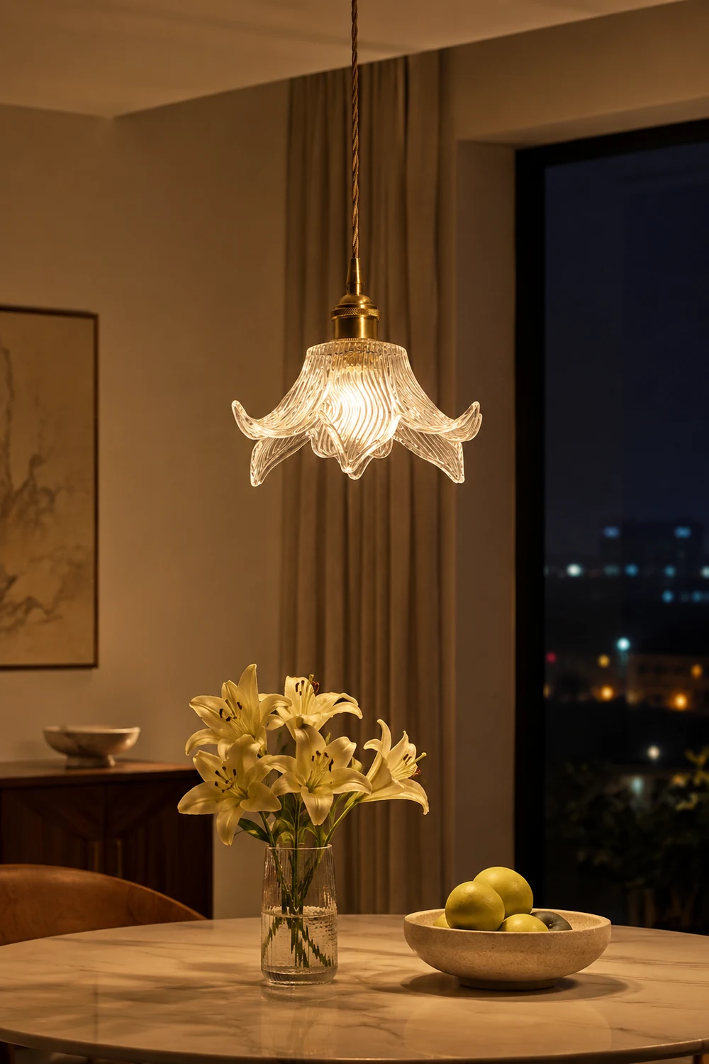 Transparent Crystal Pendant Light - Lumpaz