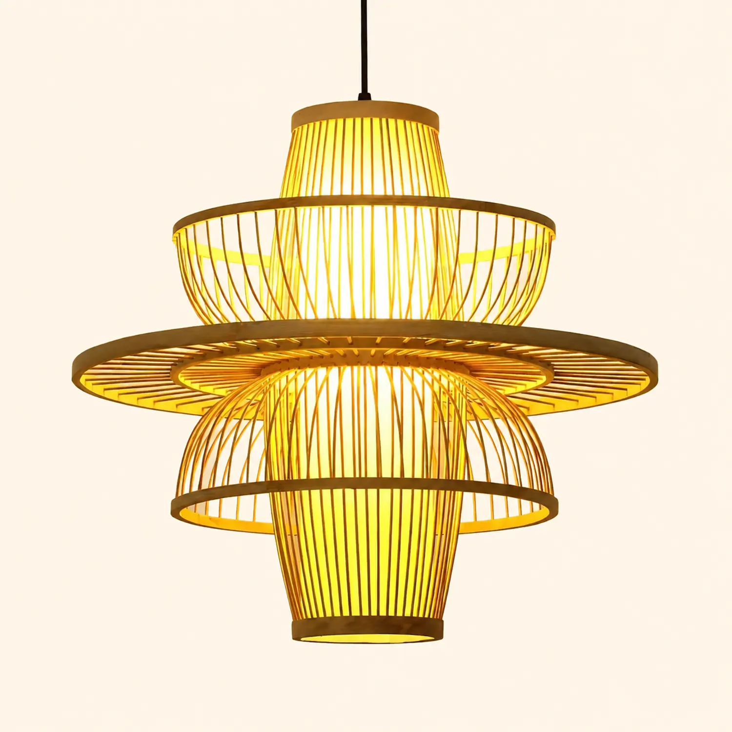 Handmade Sigyn Bamboo Pendant Lamp - Lumpaz