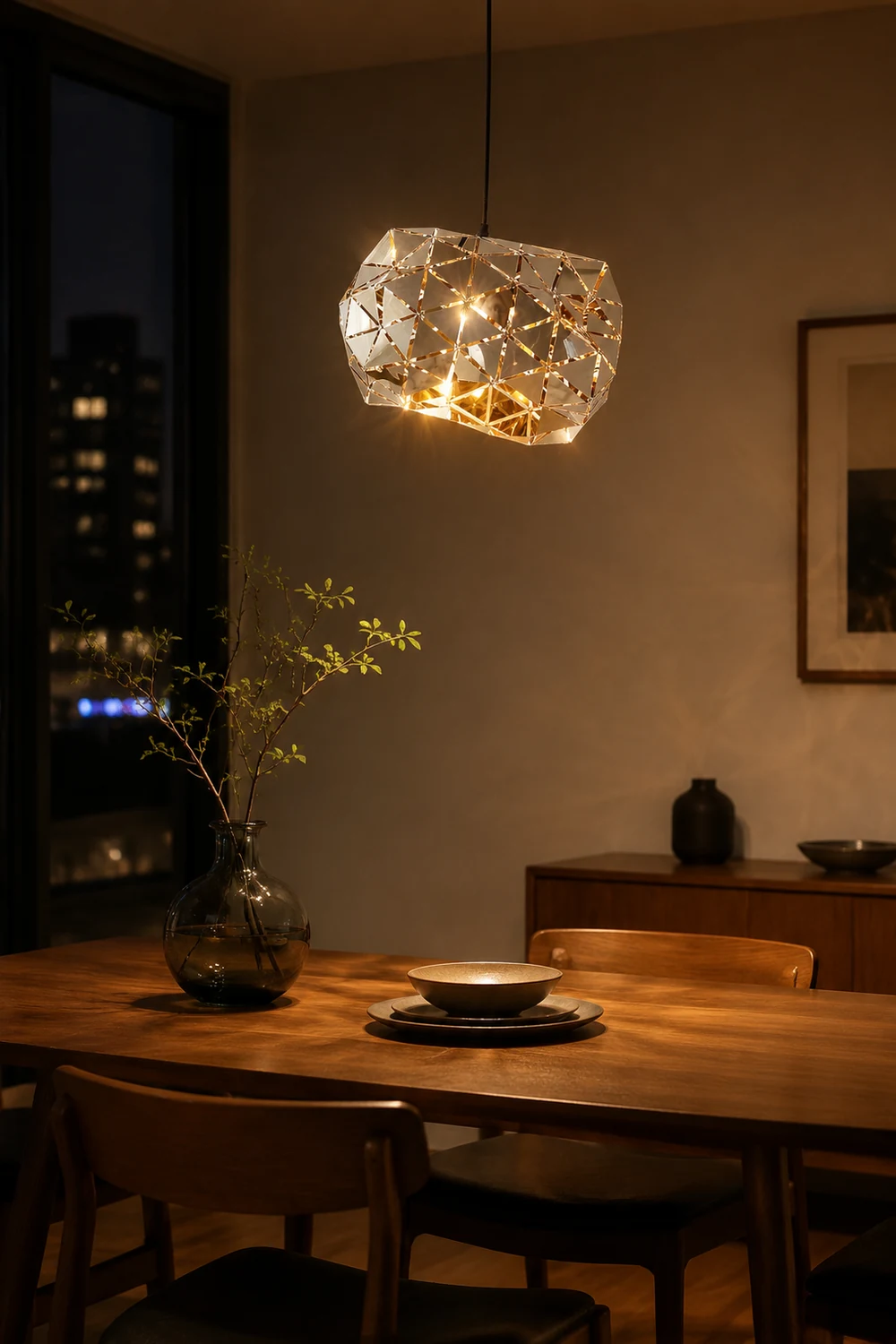 Geometric Panel Pendant Lamp - Lumpaz