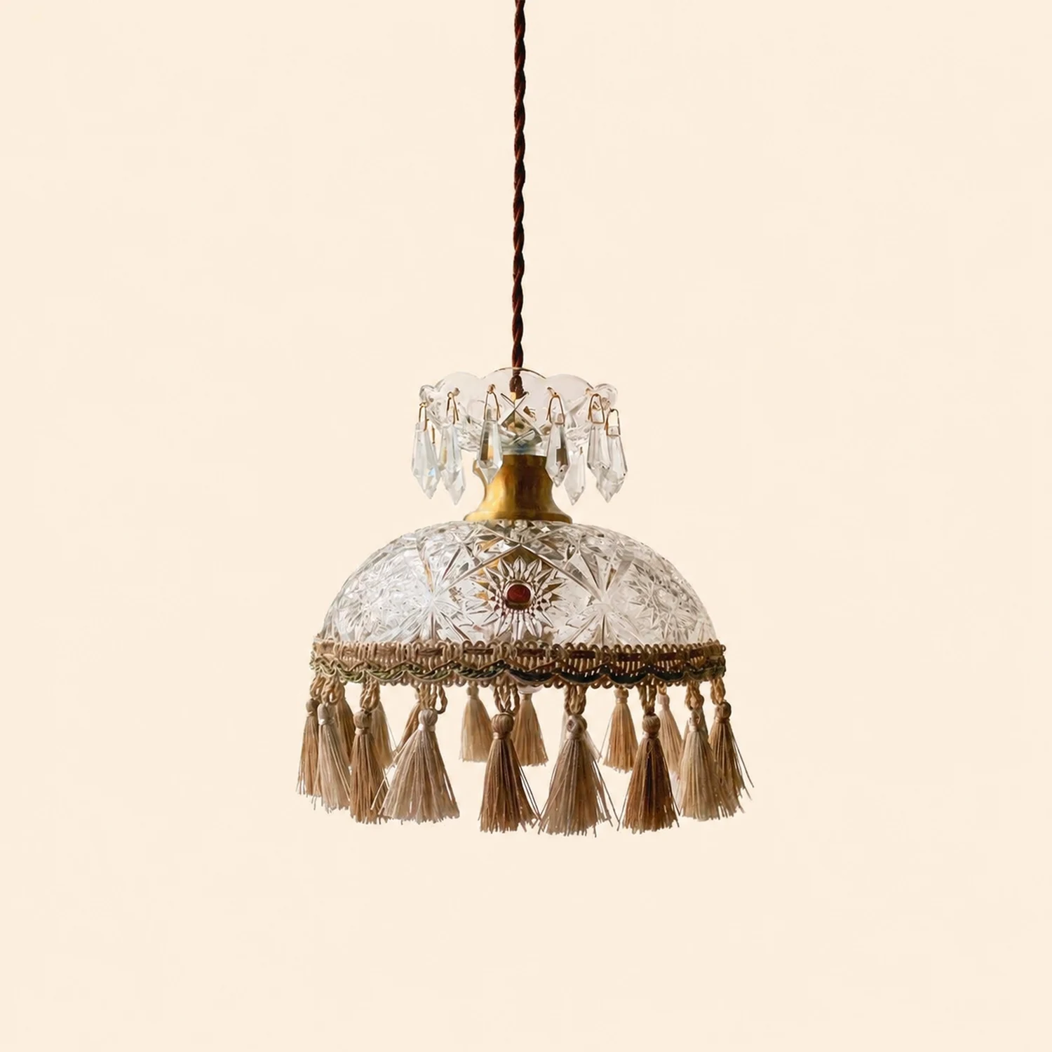 Bowl Tassel Pendant Light - Lumpaz