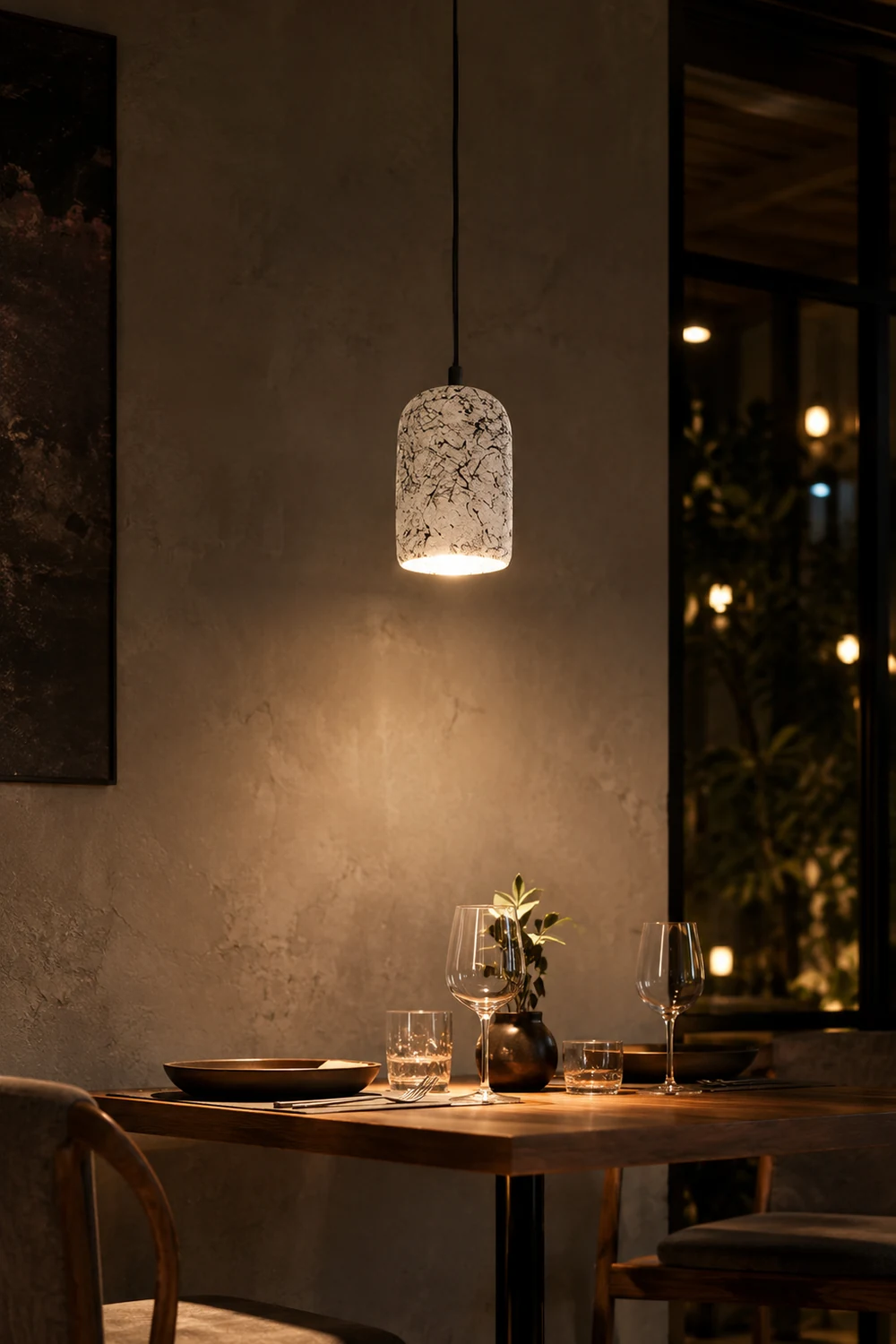 Hubble Cement Pendant Lights - Lumpaz