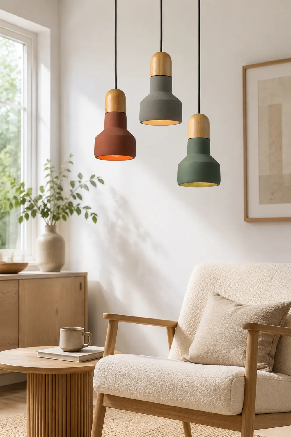 Nessa Wood Pendant Light - Lumpaz