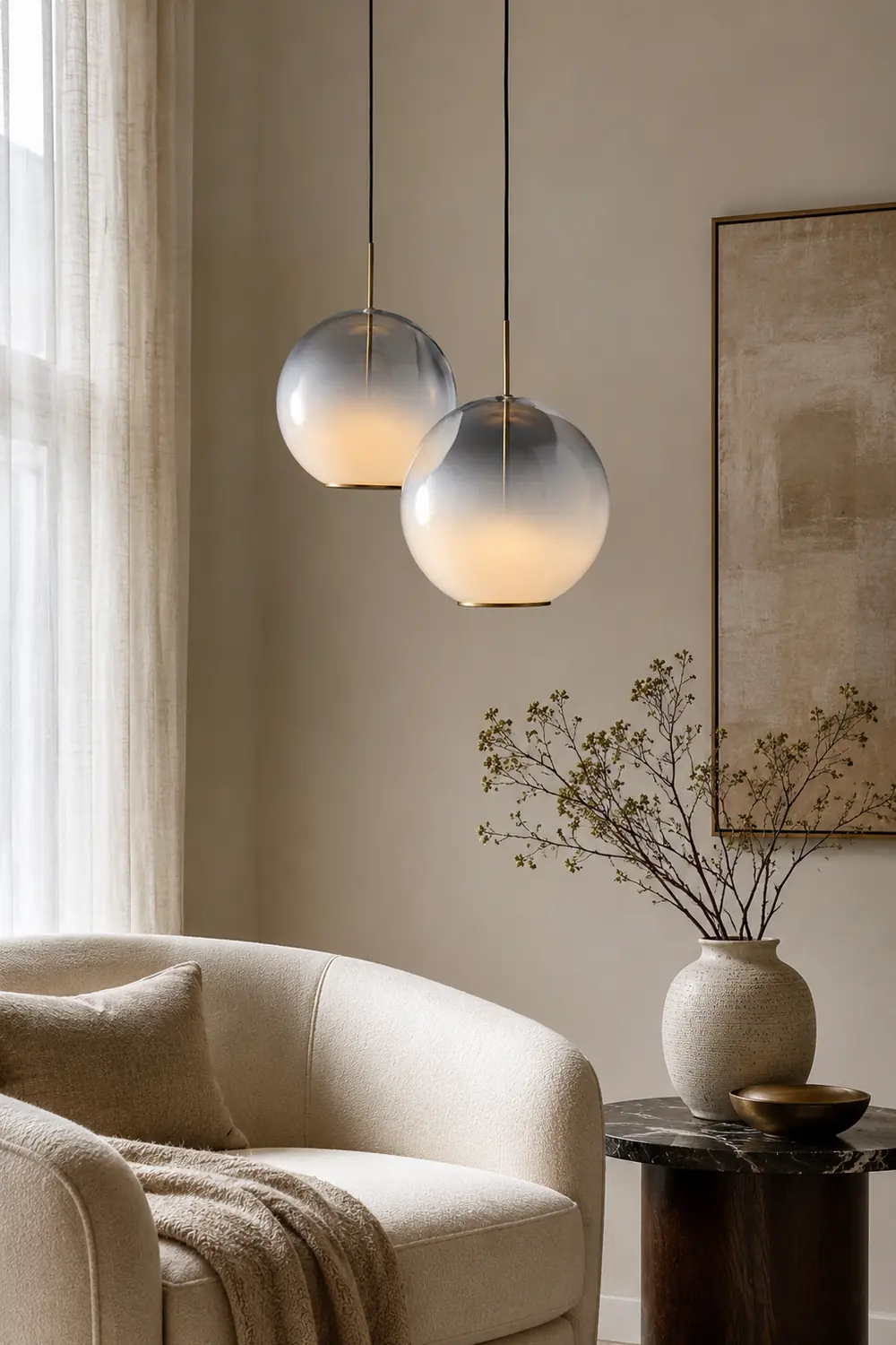 Tindari Glass Pendant Light - Lumpaz