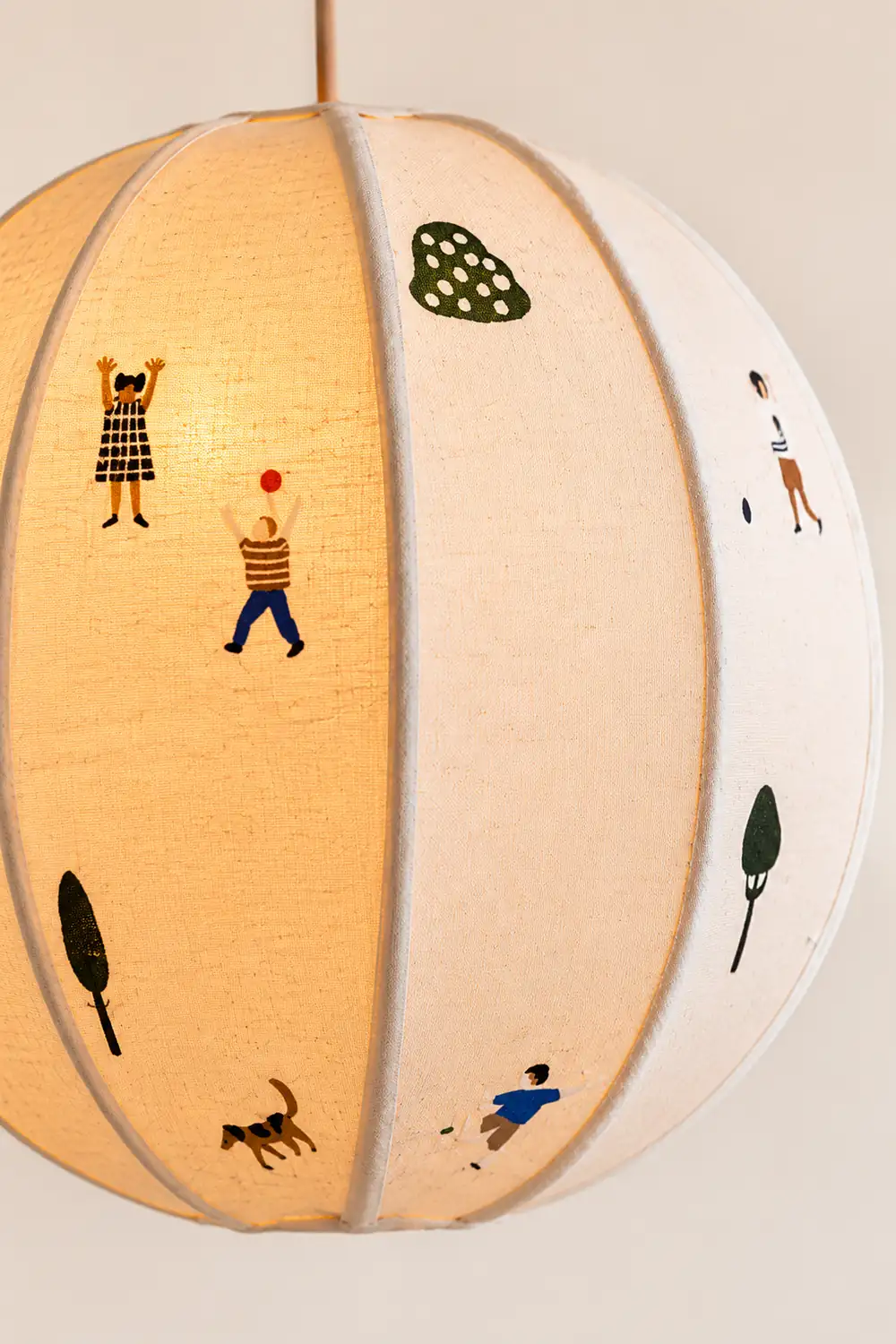 Park Embroidered Textile Pendant Lamp - Lumpaz