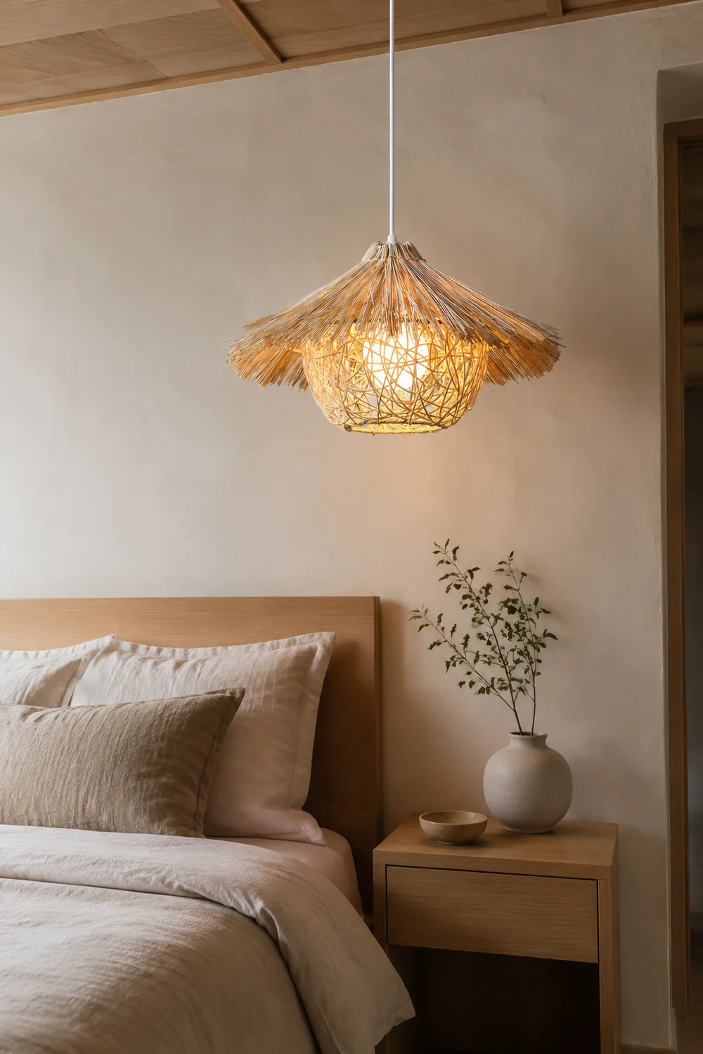 Straw Hat Pendant Light - Lumpaz