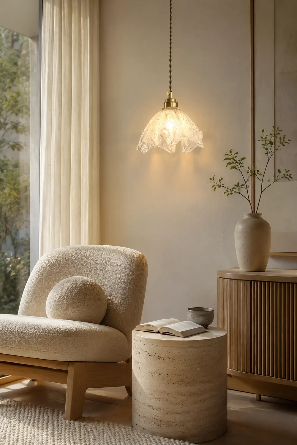 Lotus Crystal Small Pendant Light - Lumpaz