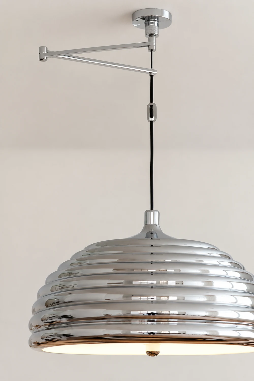Saturno Chrome Pendant Lamp - Lumpaz