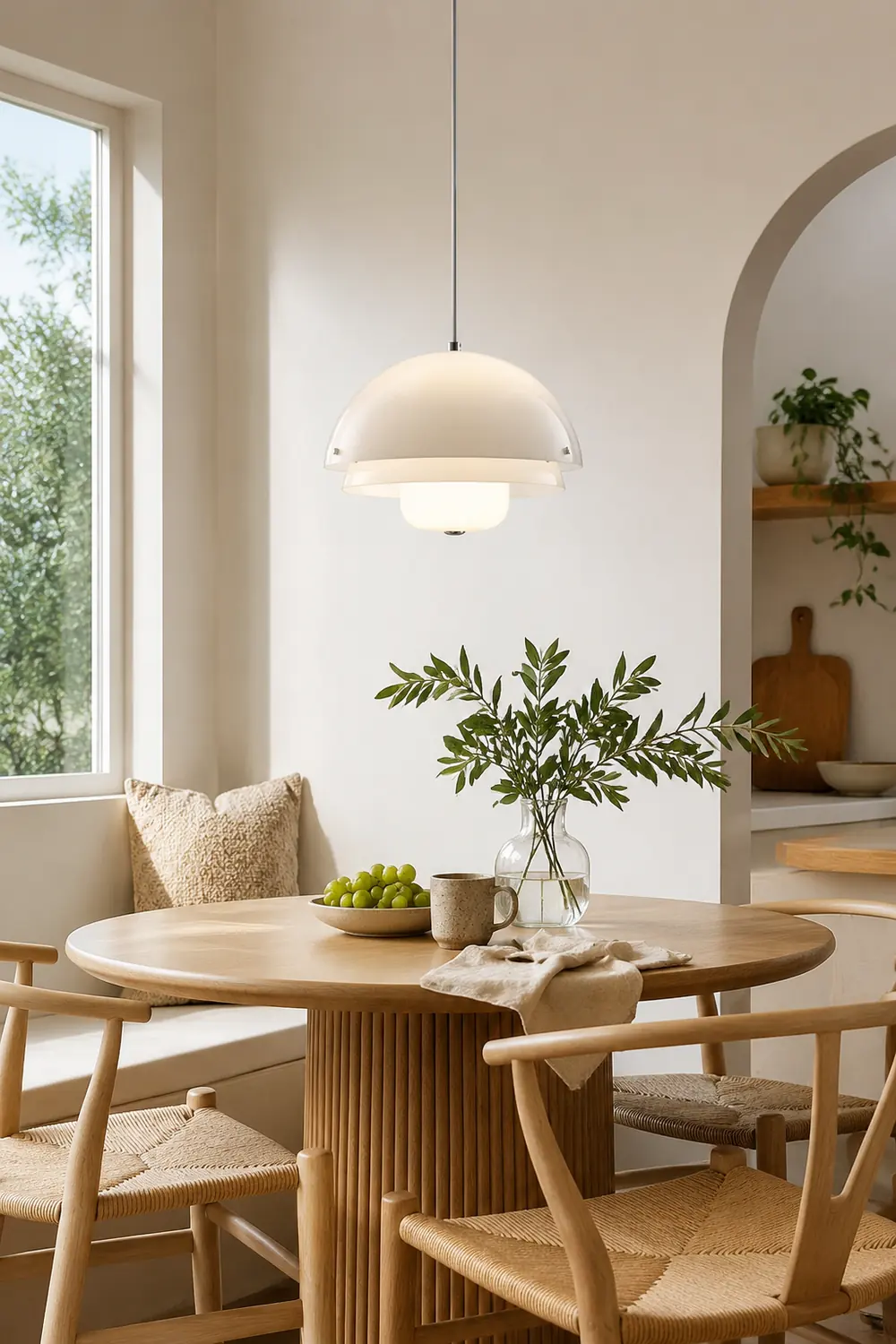 Milk White Layer Pendant Lamp - Lumpaz