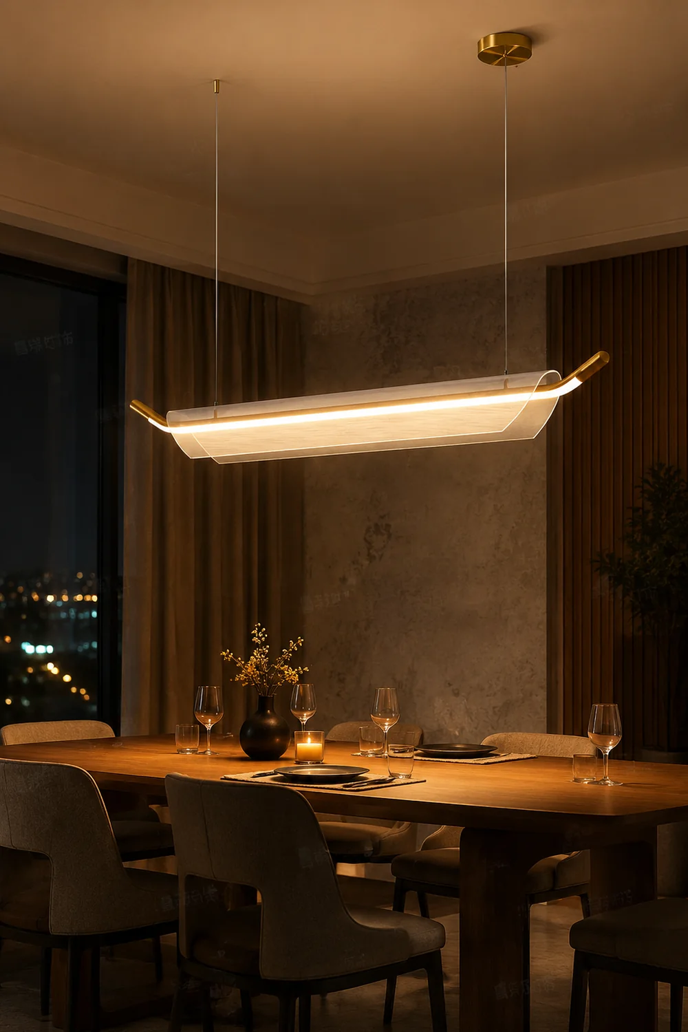 One Word Acrylic Pendant Light - Lumpaz
