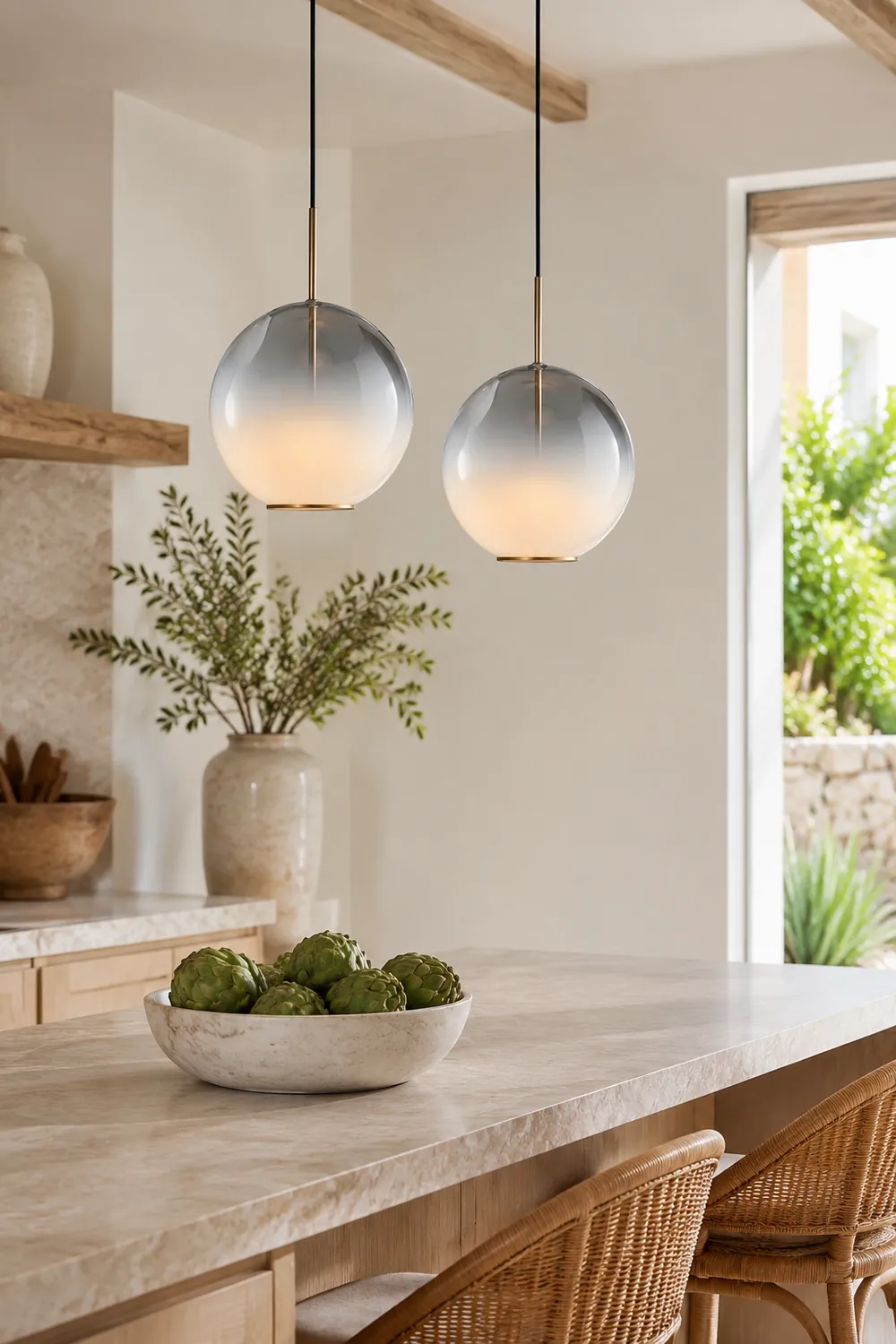 Tindari Glass Pendant Light - Lumpaz