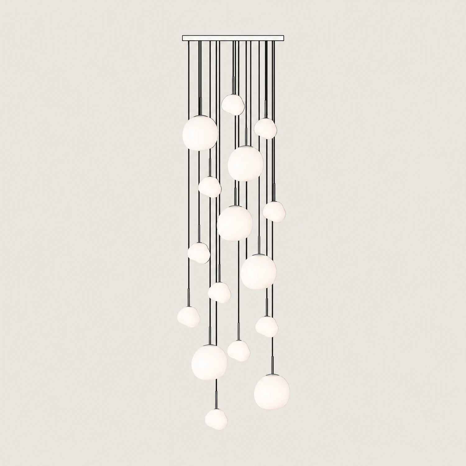 Multi Lava Round Pendant Lamp - Lumpaz