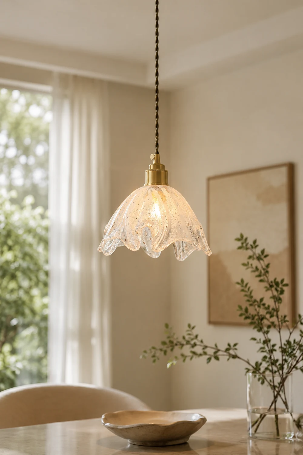 Lotus Crystal Small Pendant Light - Lumpaz