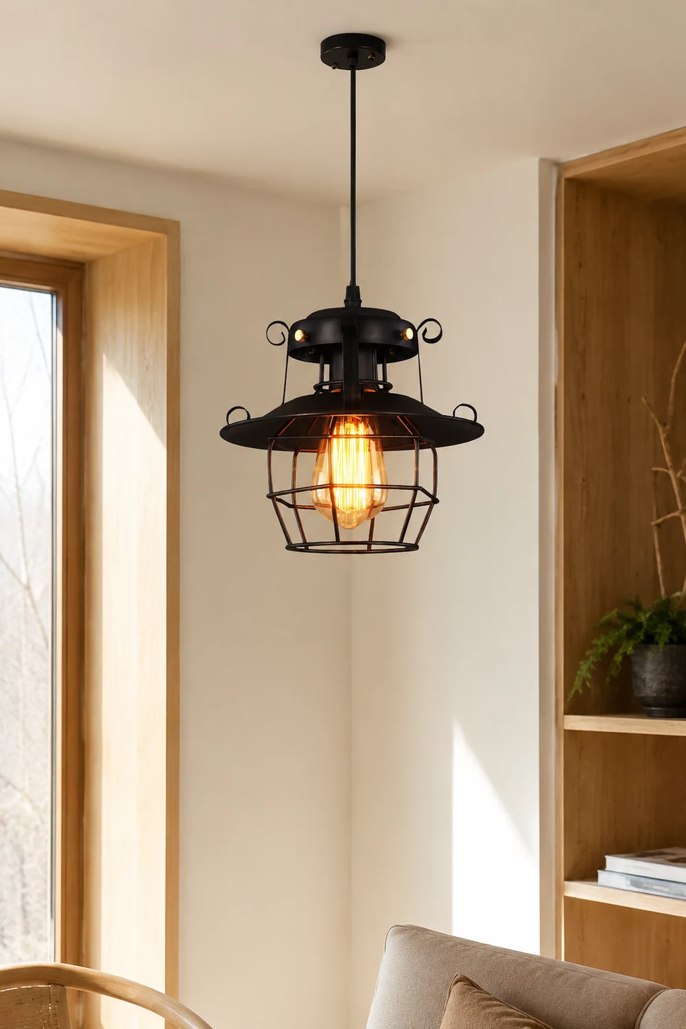 Retro Birdcage Pendant Light - Lumpaz