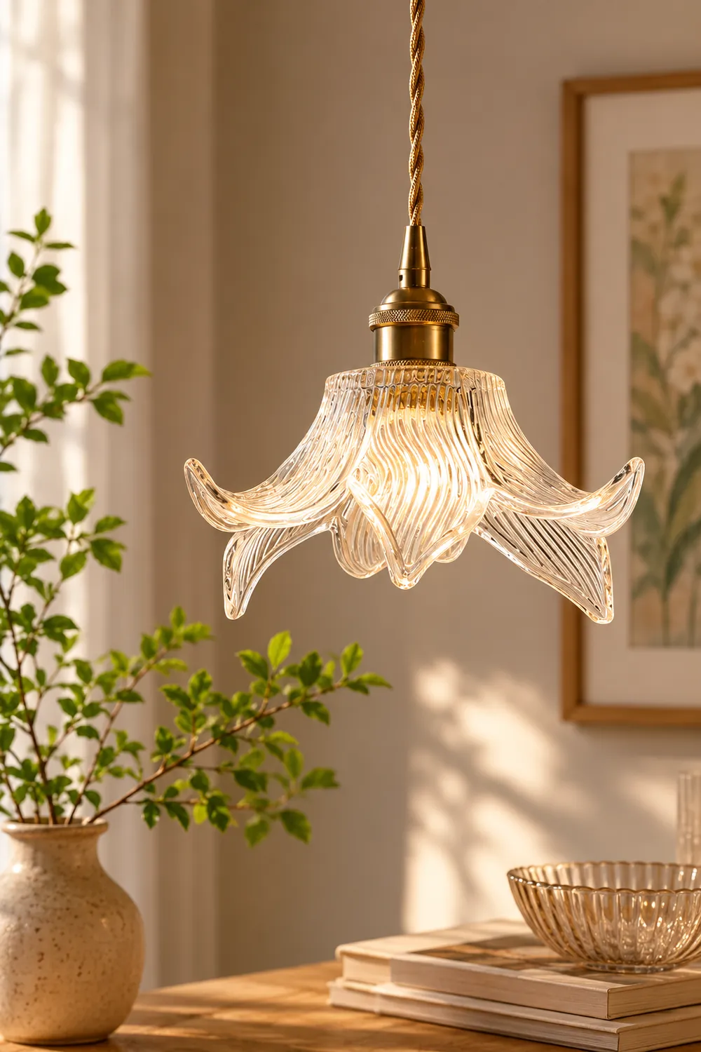 Transparent Crystal Pendant Light - Lumpaz