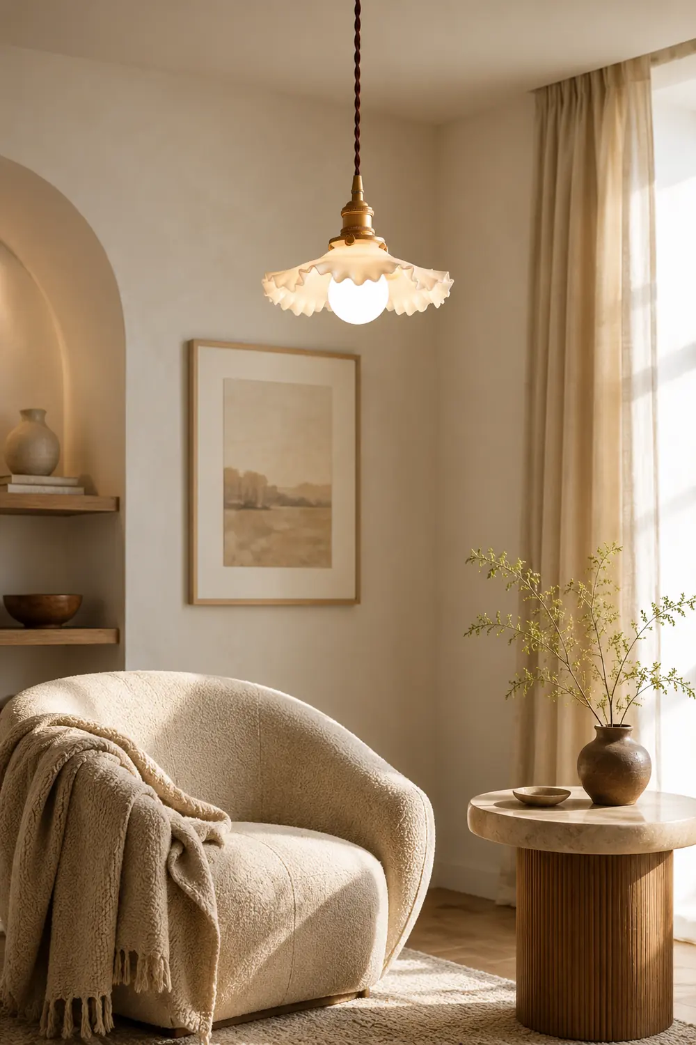 Small Floral Pendant Lamp - Lumpaz