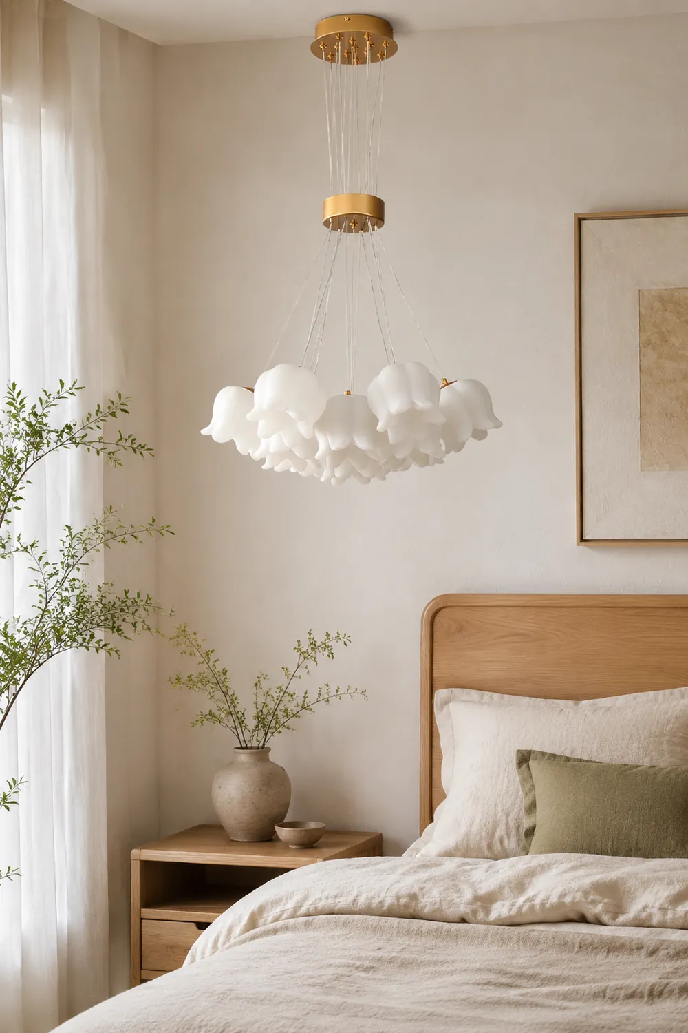 Elegant Floral Pendant Light - Lumpaz