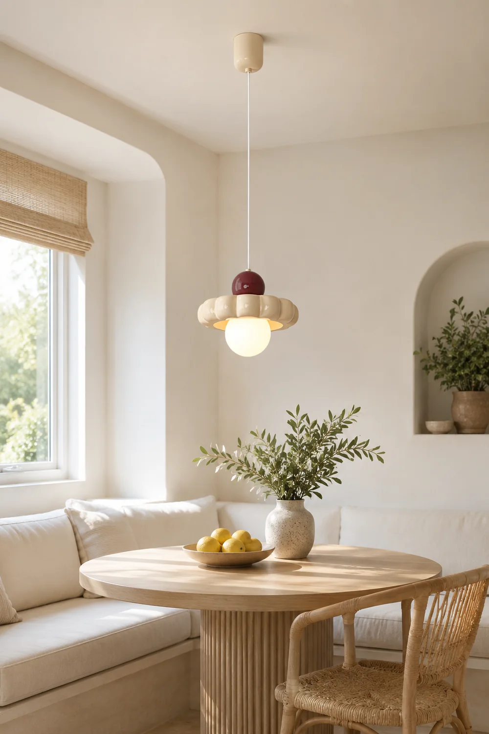 Cream Cloud Pendant Lamp - Lumpaz