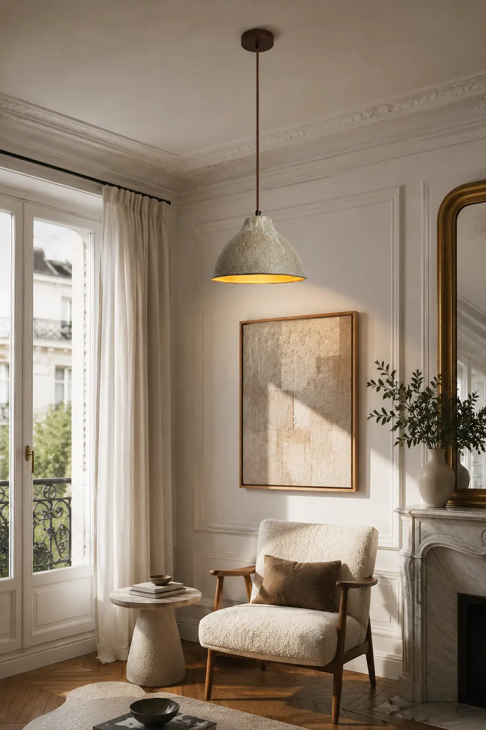 Raku Retro Ceramic Pendant Lamp - Lumpaz