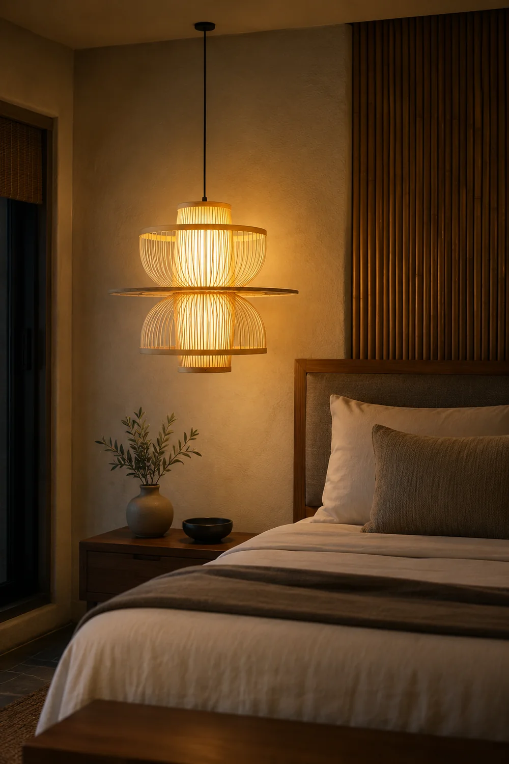 Handmade Sigyn Bamboo Pendant Lamp - Lumpaz