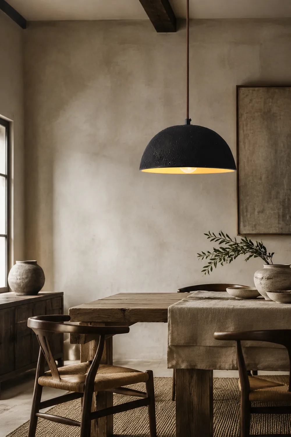 Black Arch Ceramic Pendant Lamp - Lumpaz