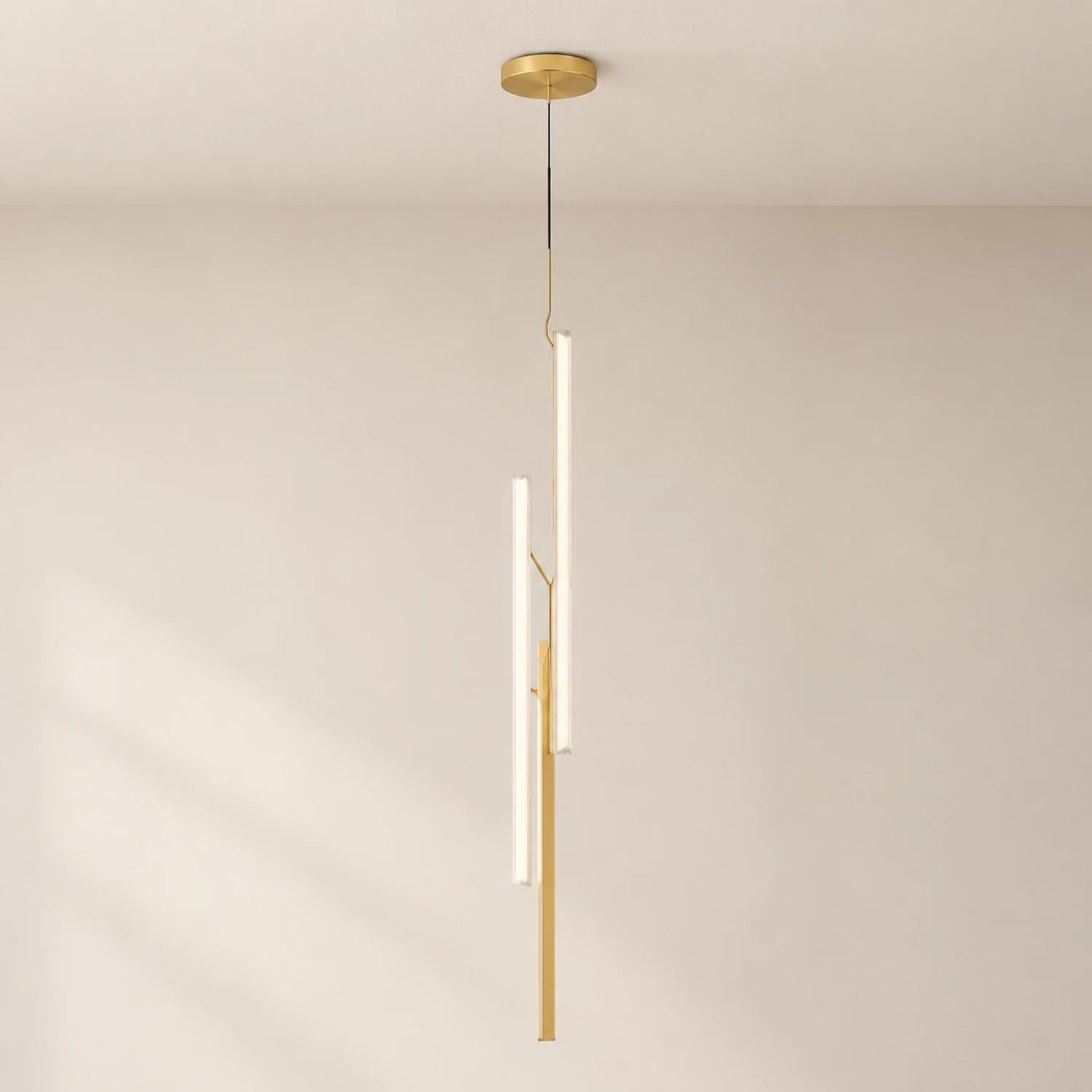 Halo Jewel Straight Pendant Light - Lumpaz