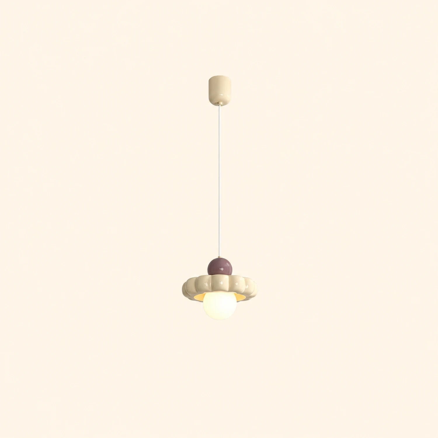 Cream Cloud Pendant Lamp - Lumpaz