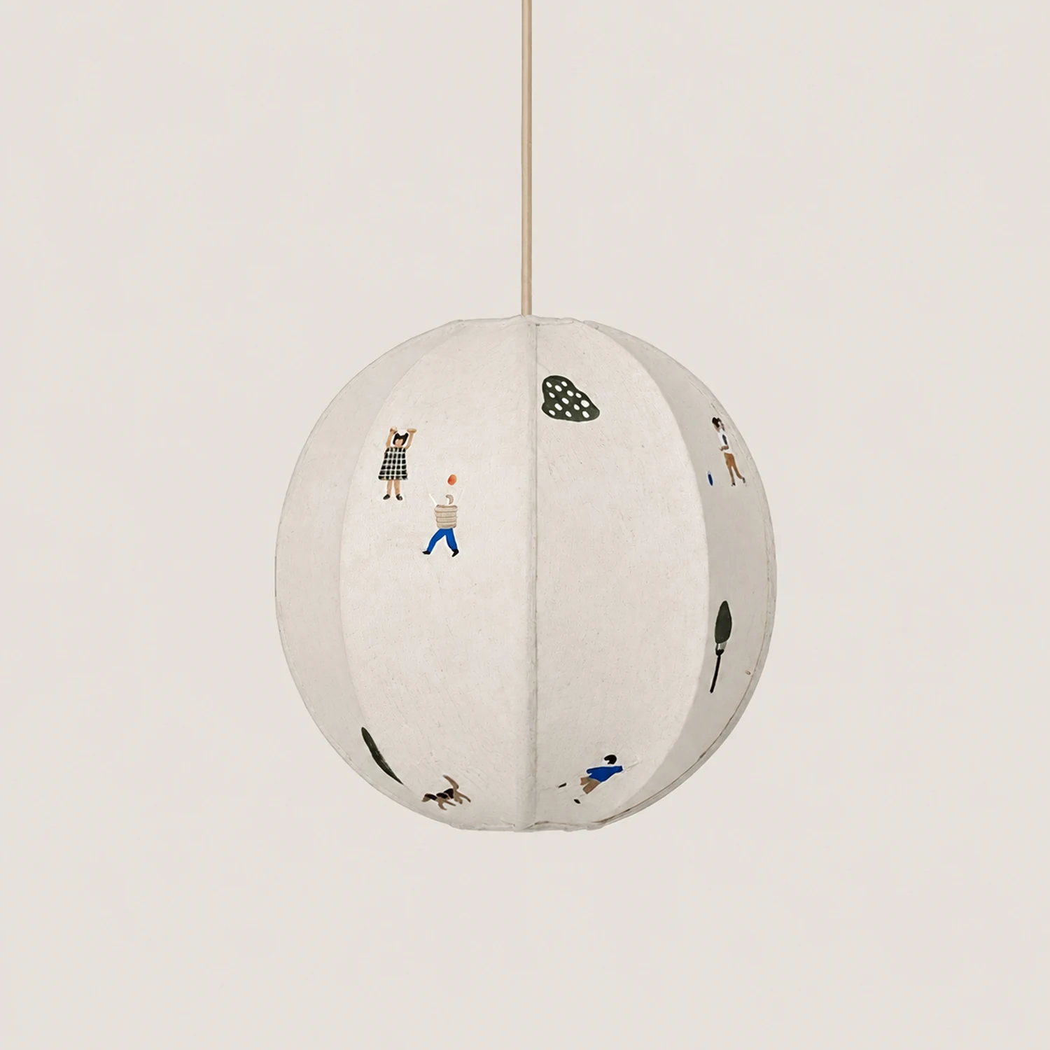 Park Embroidered Textile Pendant Lamp - Lumpaz